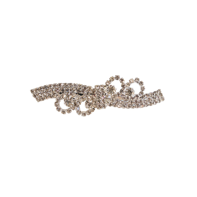 Double Bow Gem Hair Jewelry Clip - Ben Secrets
